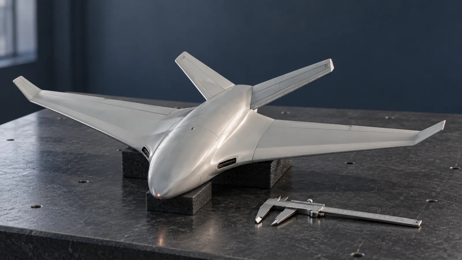 Визуализация формы AERIS N1 Finch на измерительном столе